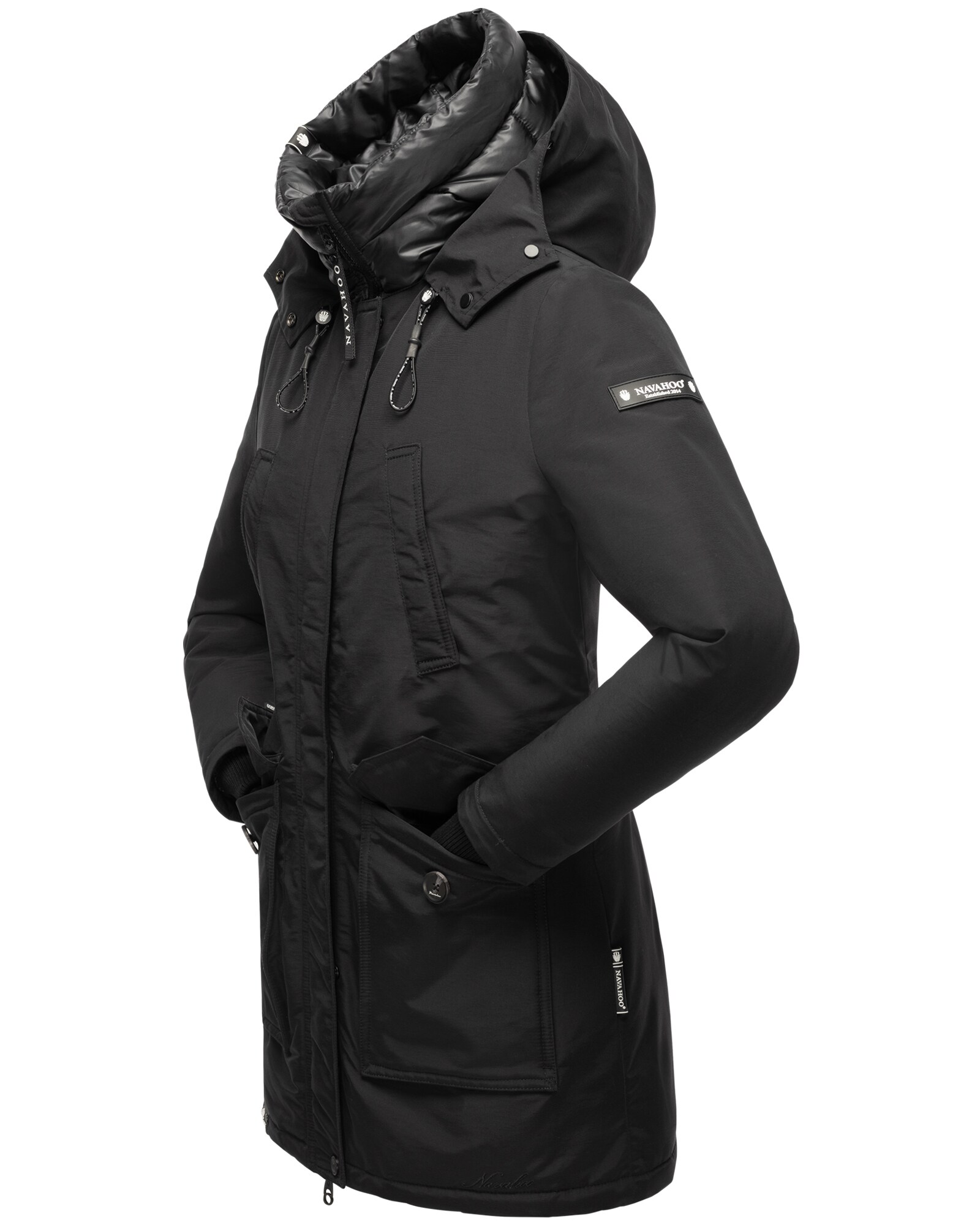 NAVAHOO Damen Winterjacke Wasserdichter Wintermantel Parka Warm gefüttertet Blizzardstorm