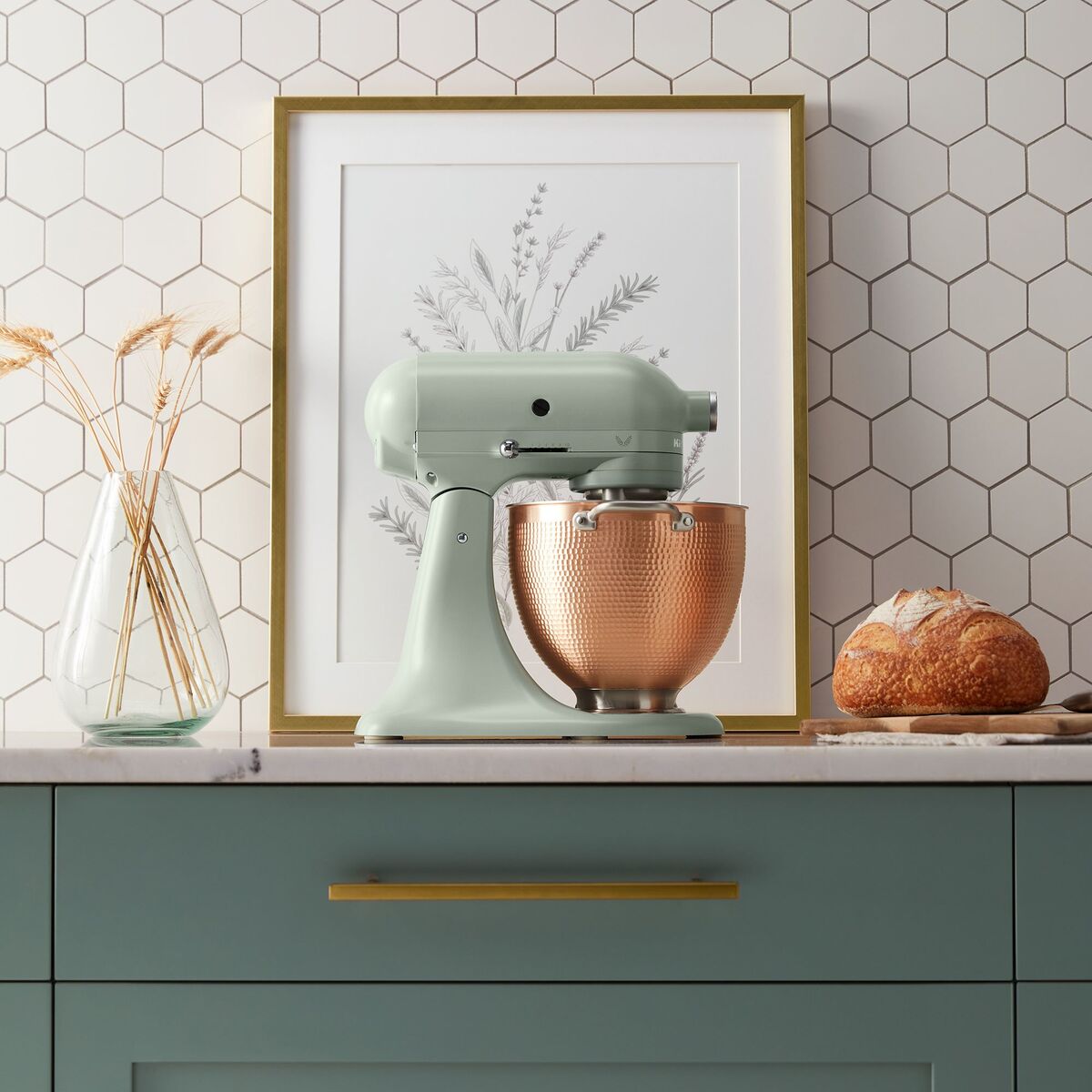 Artisan KSM180 Blossom Kjøkkenmaskin 4,7 liter, kobberskål