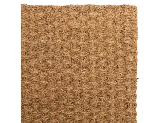 Tapis en fibre de coco et caoutchouc marron 40x60
