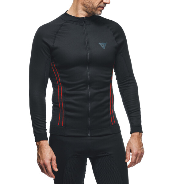 Dainese - T-shirt Thermique No Wind Thermo LS Noir / Rouge