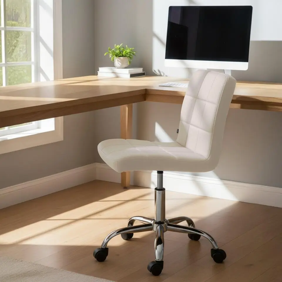 CLP Bureaustoel Darfield Stof - creme