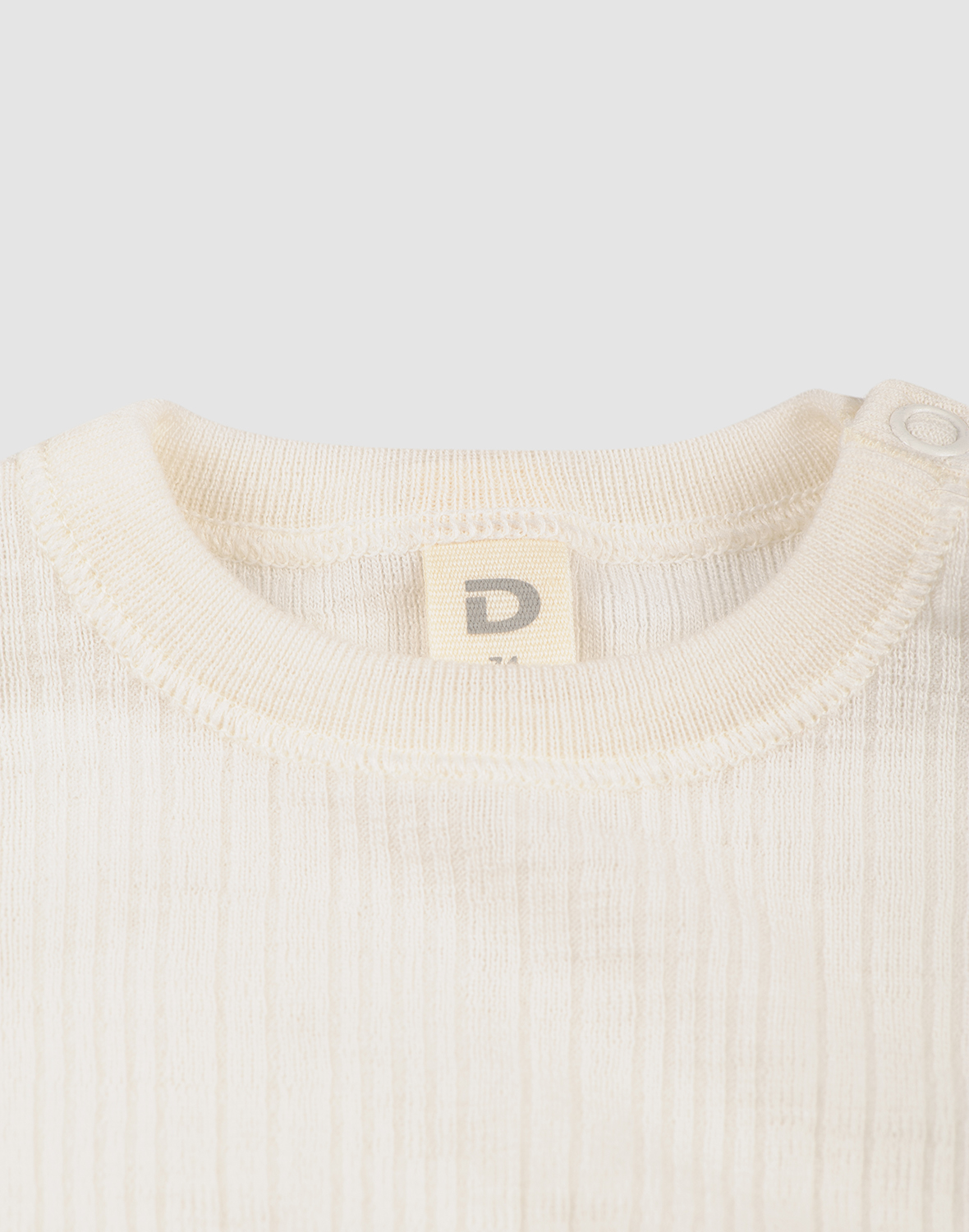 Shirt van merinowol voor baby's in Natuur