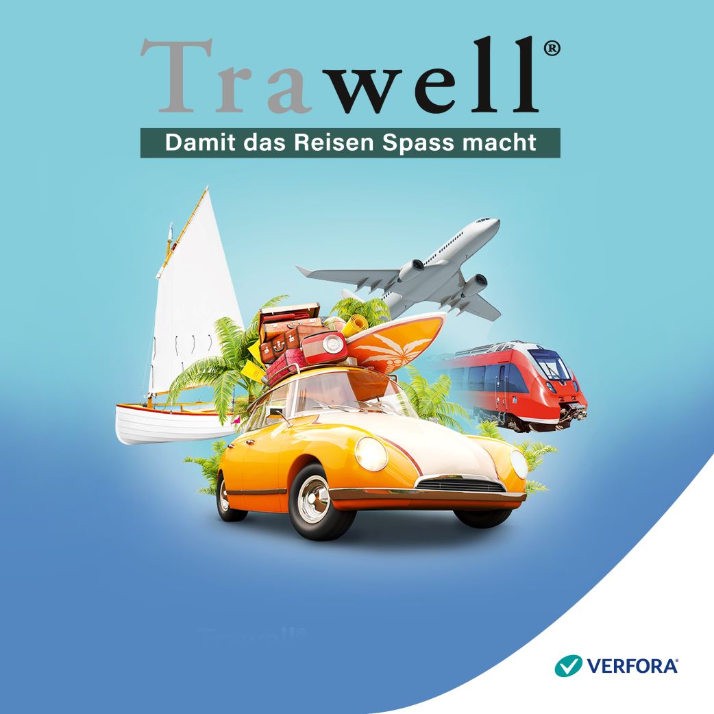 TRAWELL Kaugummi Dragées 20 mg<br>10 Stück, Blister, Wirkstoffhaltiger Kaugummi