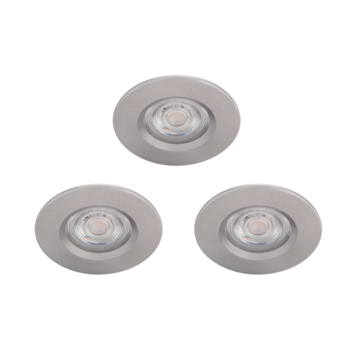 Philips inbouwspot Dive nikkel set van 3