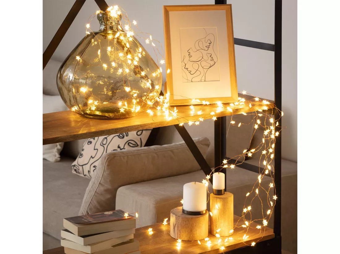 Guirlande Lumineuse LED Fireflies 1.4m 3000K Blanc chaud
