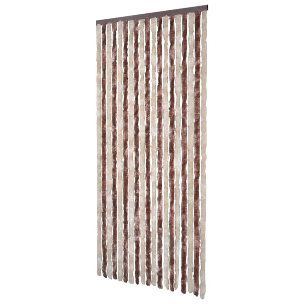 Moustiquaire beige et marron clair 56x200 cm chenille
