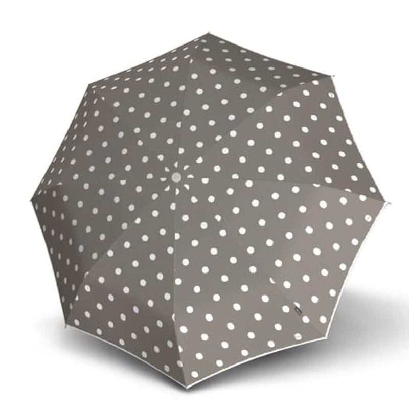 Knirps T200 Comfortabele Auto Open-Dicht Paraplu Dot Art Taupe