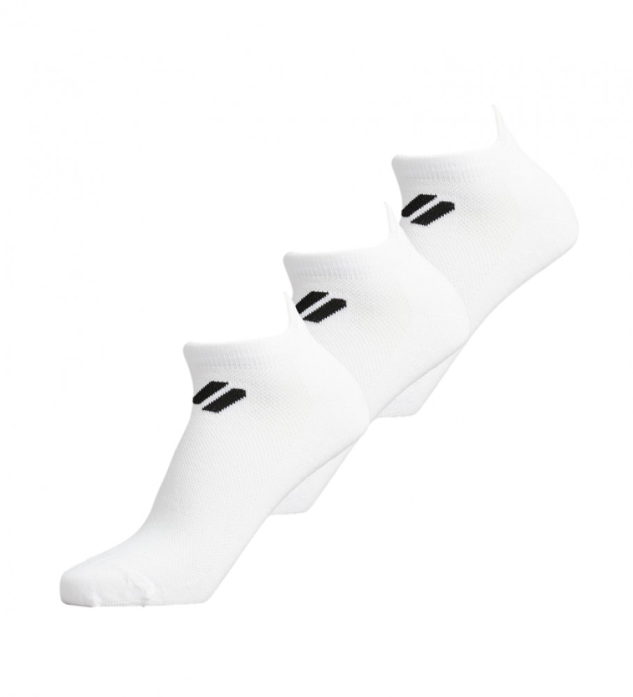 Meias brancas de cano curto Superdry Coolmax