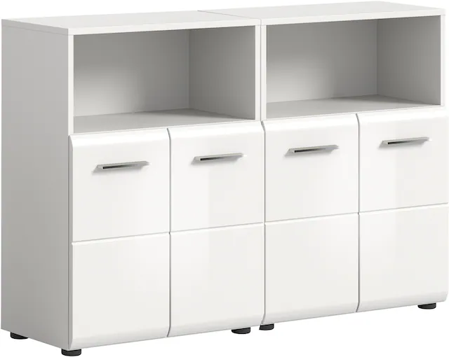 INOSIGN Badmöbel-Set »FLORENZ, TOPSELLER!, 2-teilige Badkombination, hochwertige MDF-Front« Set, 2-teiliges Set bestehend aus: 2 Midischrank breit,