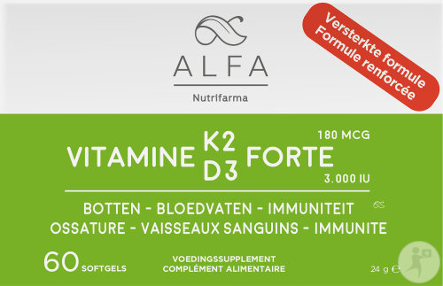 Alfa Pharma Vitamine K2D3 Forte Complément Alimentaire 60 Gélules