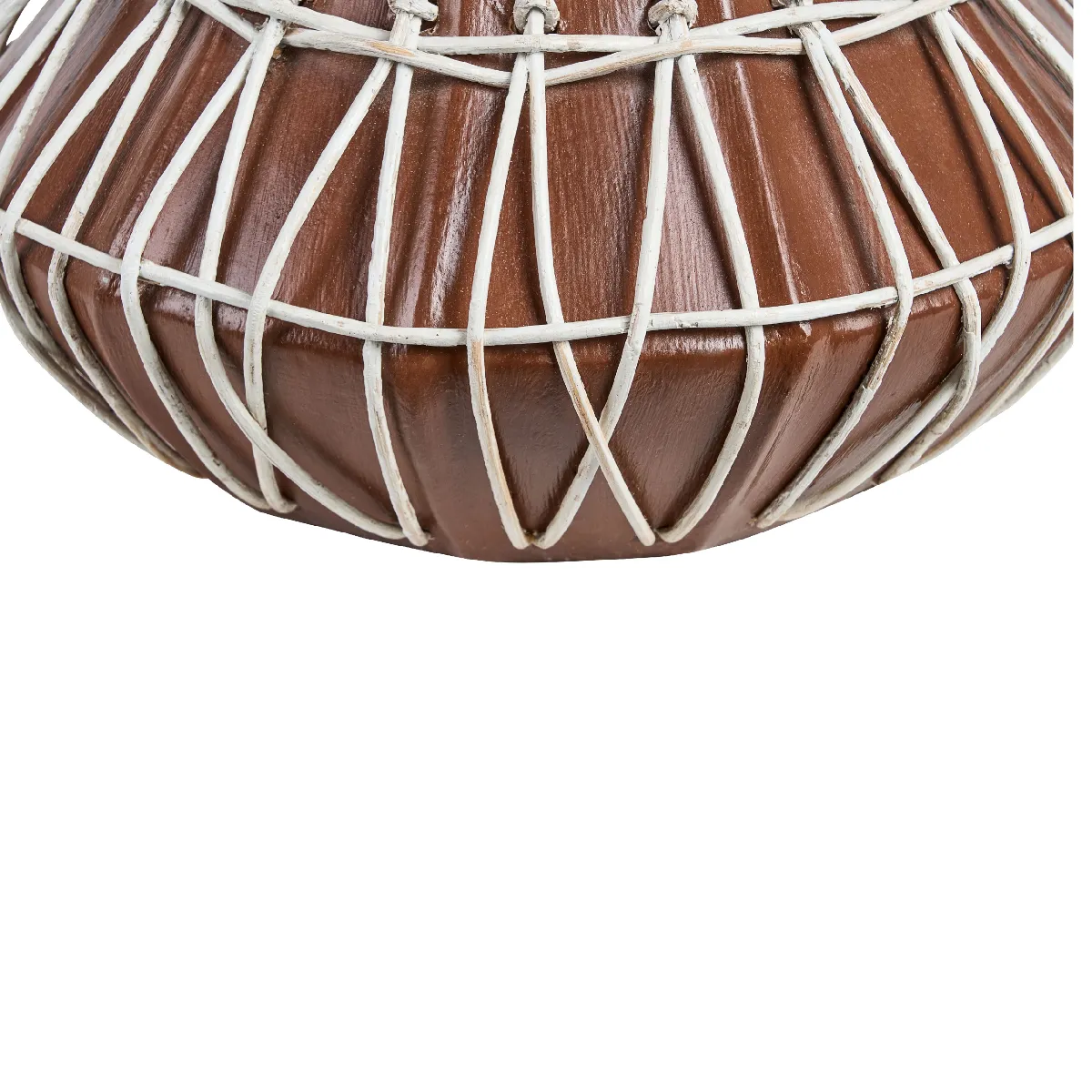 Beliani Vase KLUET Marron 22 cm