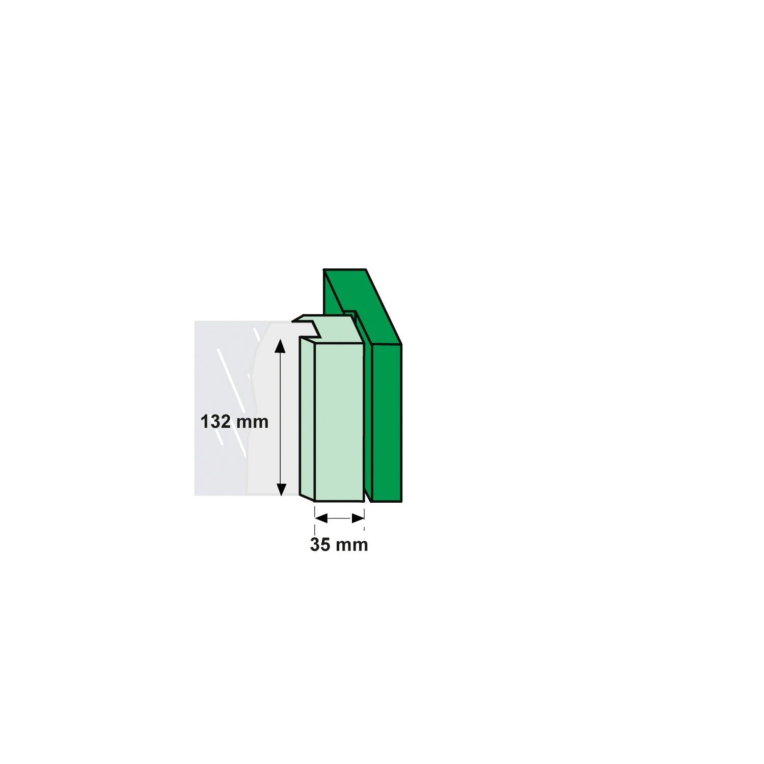 AXA 3308 Raamsluiting F1 met drukknop en nok linksdraaiend - 3308-41-91/E