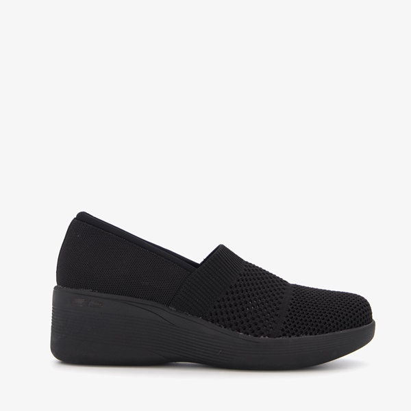 Skechers Pier Lite dames instappers zwart