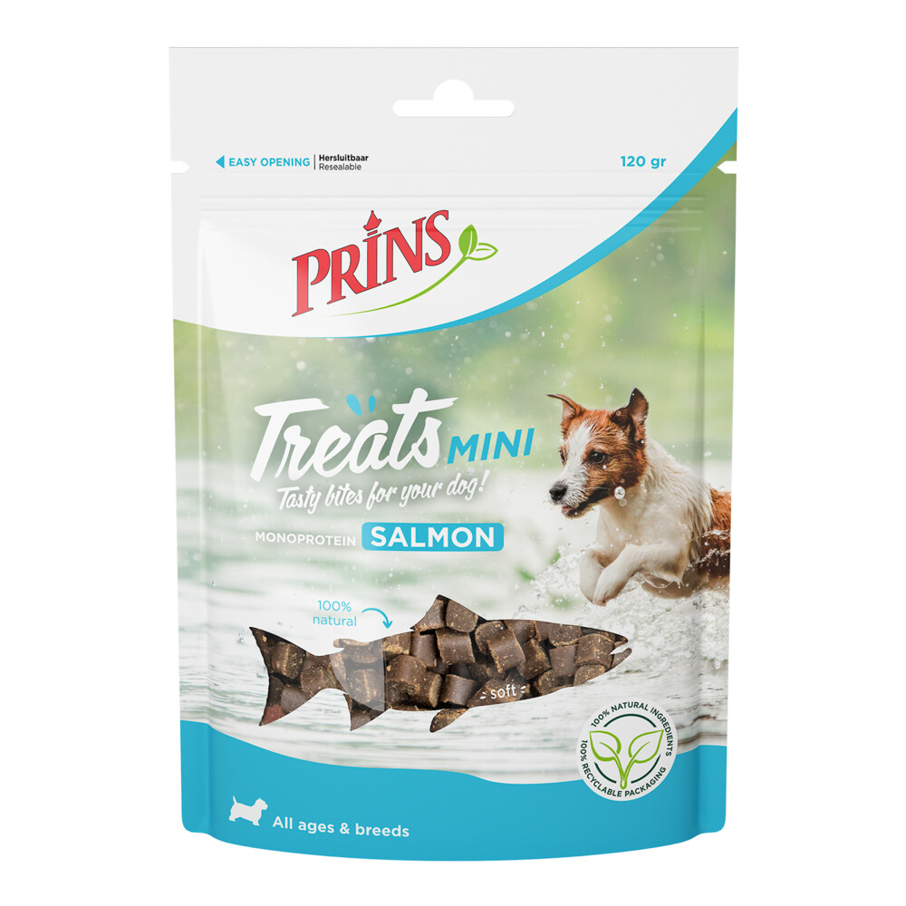 Prins Treats Mini HondensnacksZalm120 gr