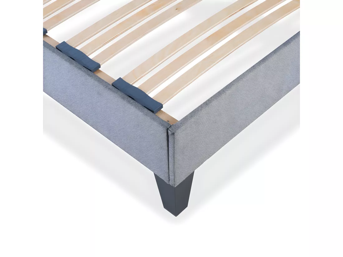 OLYMPE LITERIE | Sommier à lattes en bois ERGOSTAR 180x200 cm | Coloris Gris clair | Livré en kit
