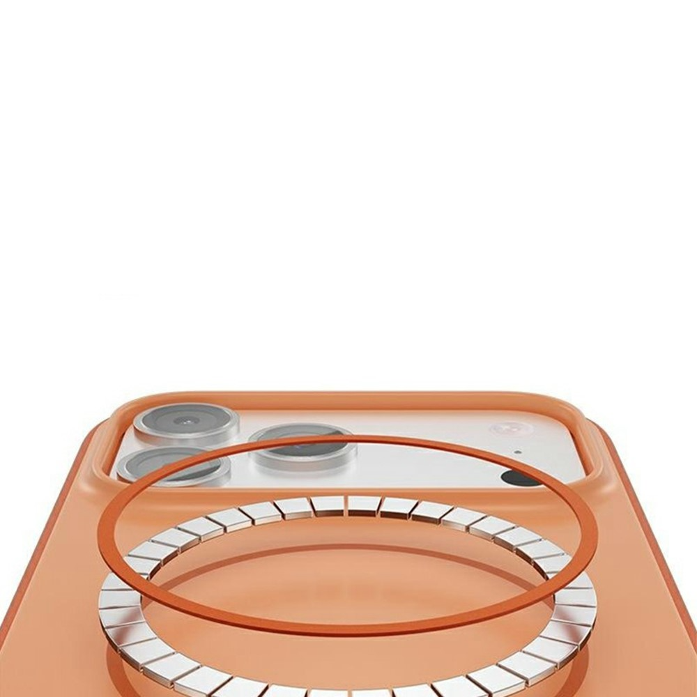 iPhone 17 Pro Max MagSafe Hybrid Hülle mit TPU Bumper - Orange