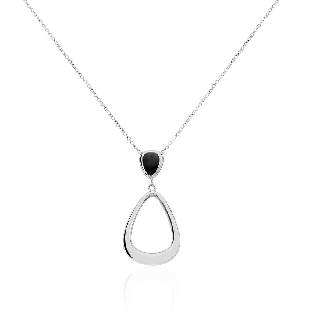 Collier Elise Acier Blanc