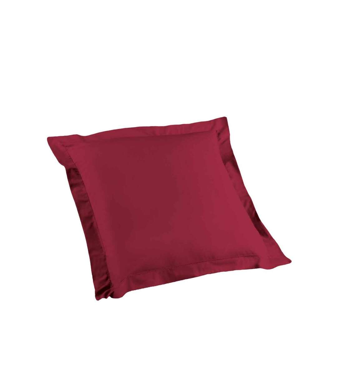 Taie d'Oreiller en Coton Bio Biolina 63x63cm Bordeaux