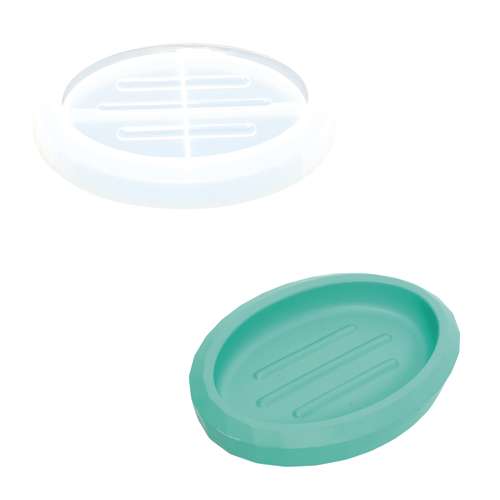 Silikonform Seifenschale, oval