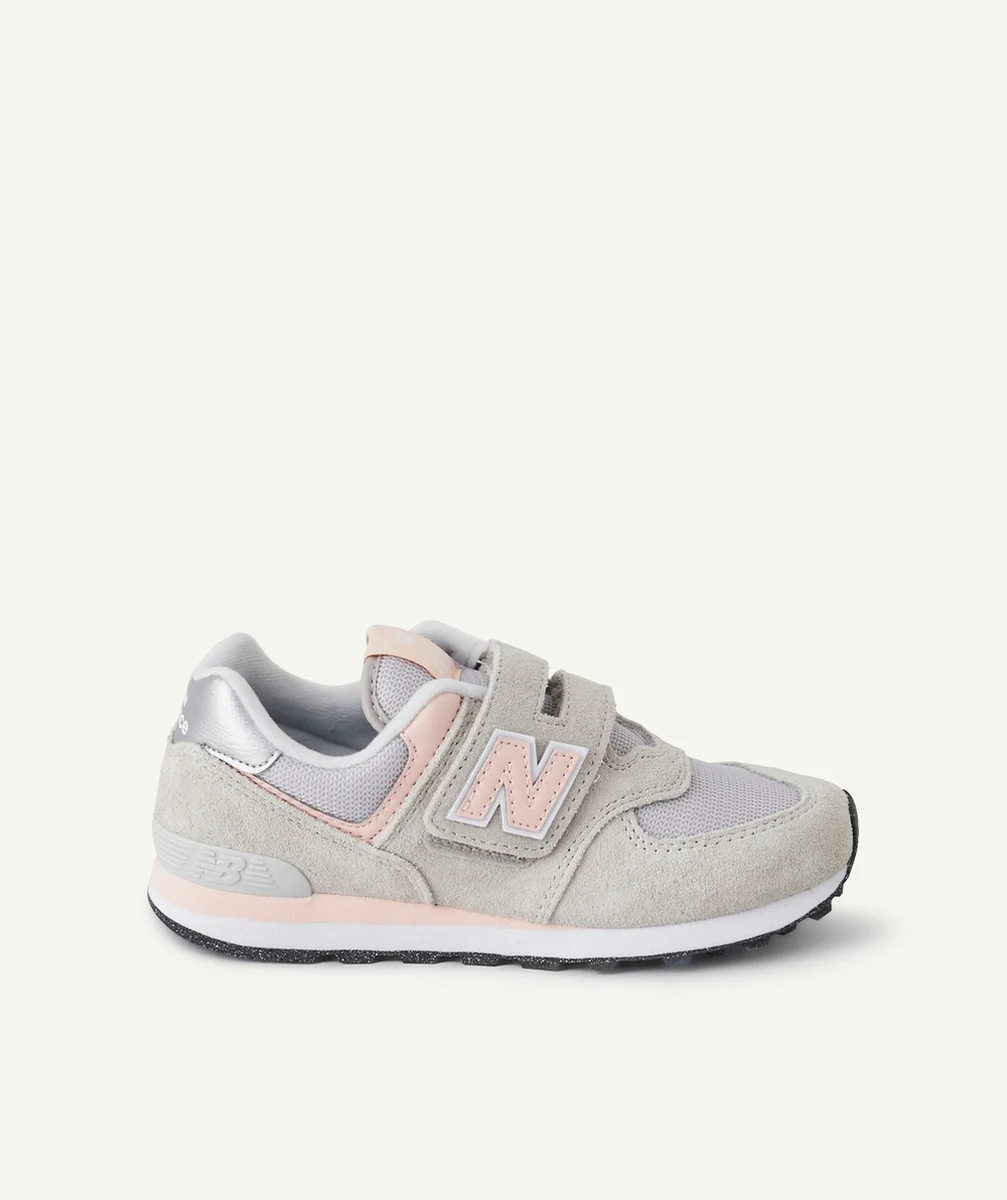 NEW BALANCEBASKETS À SCRATCHS 574 ROSES ET GRISES