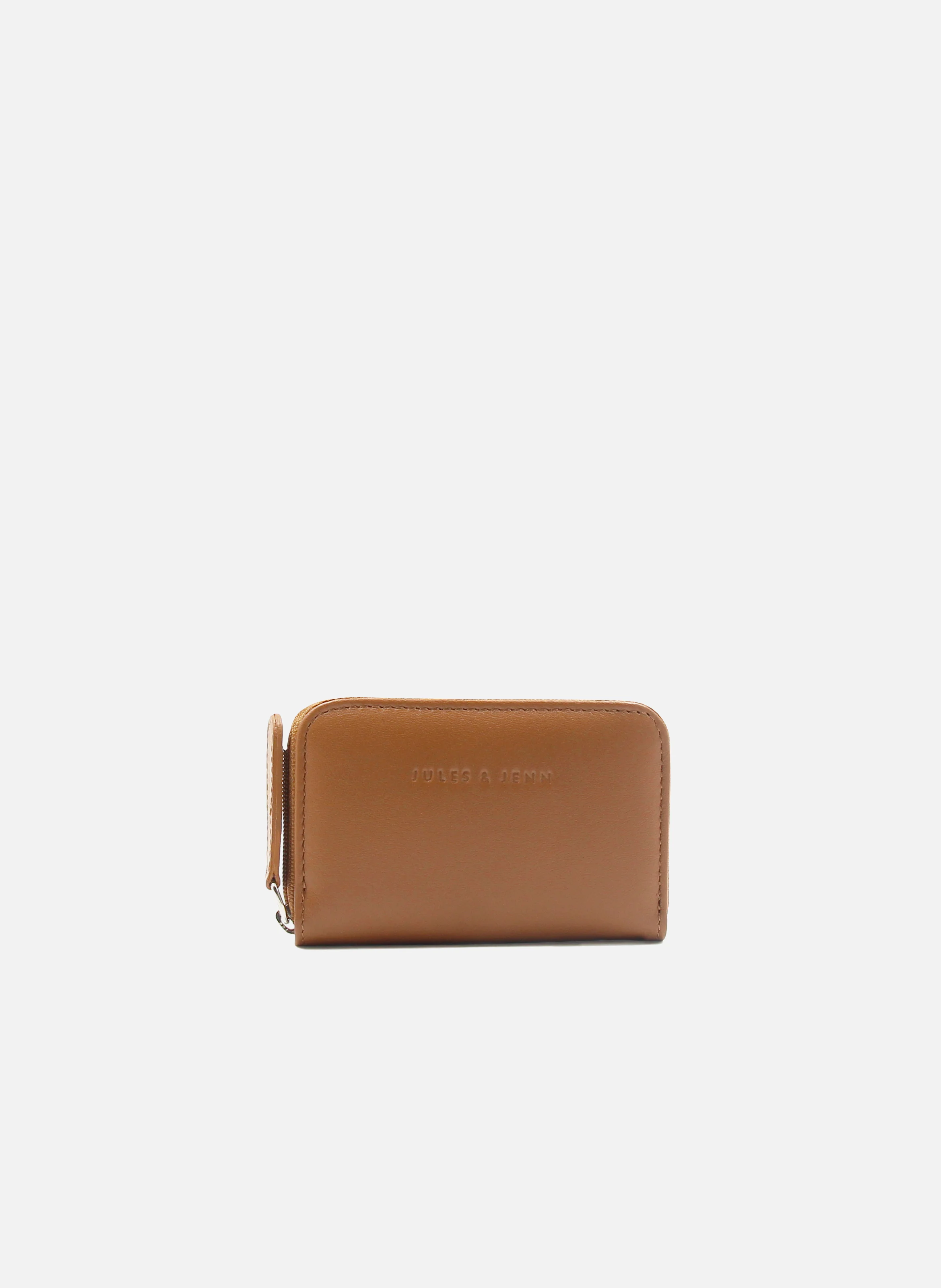 Porte-monnaie cuir lisse | Marron