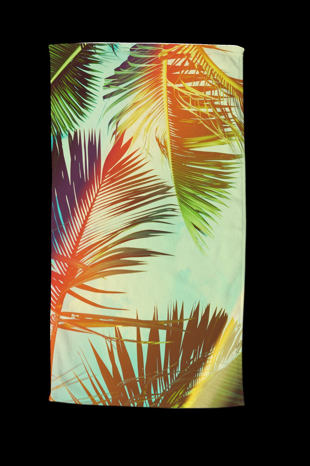 Good Morning Strandlaken Velours Palms 100x180cm - multi