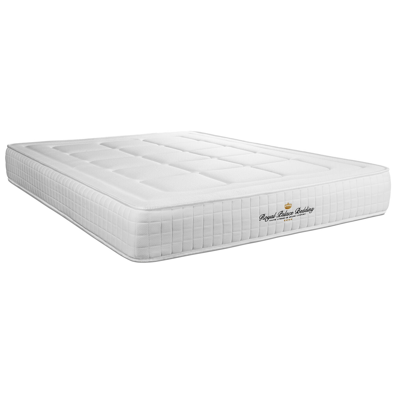 Royal Palace Bedding Ensemble matelas à mémoire de forme & sommier Balmoral blanc - 180x200 cm