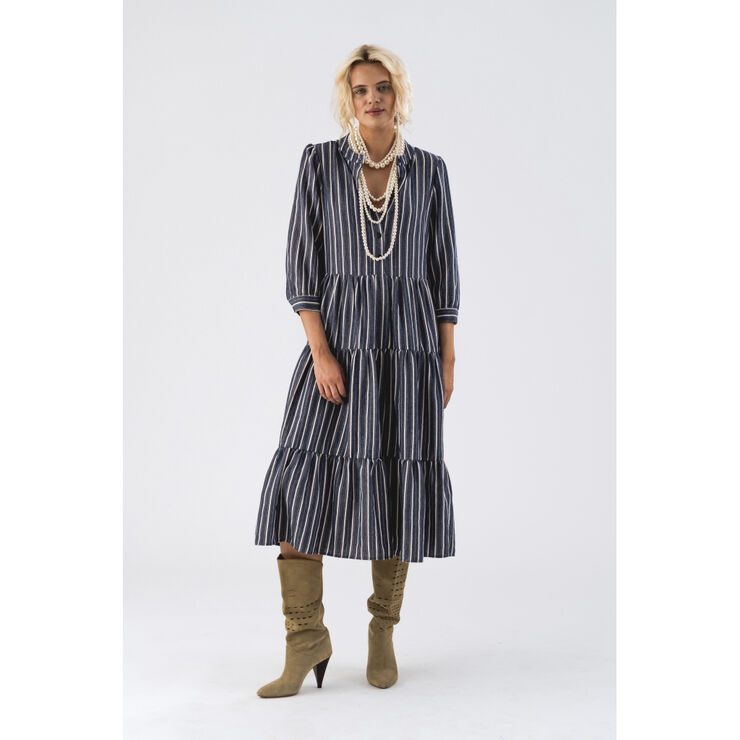 Lollys Laundry OliviaLL Midi Dress 3/4 Stripe