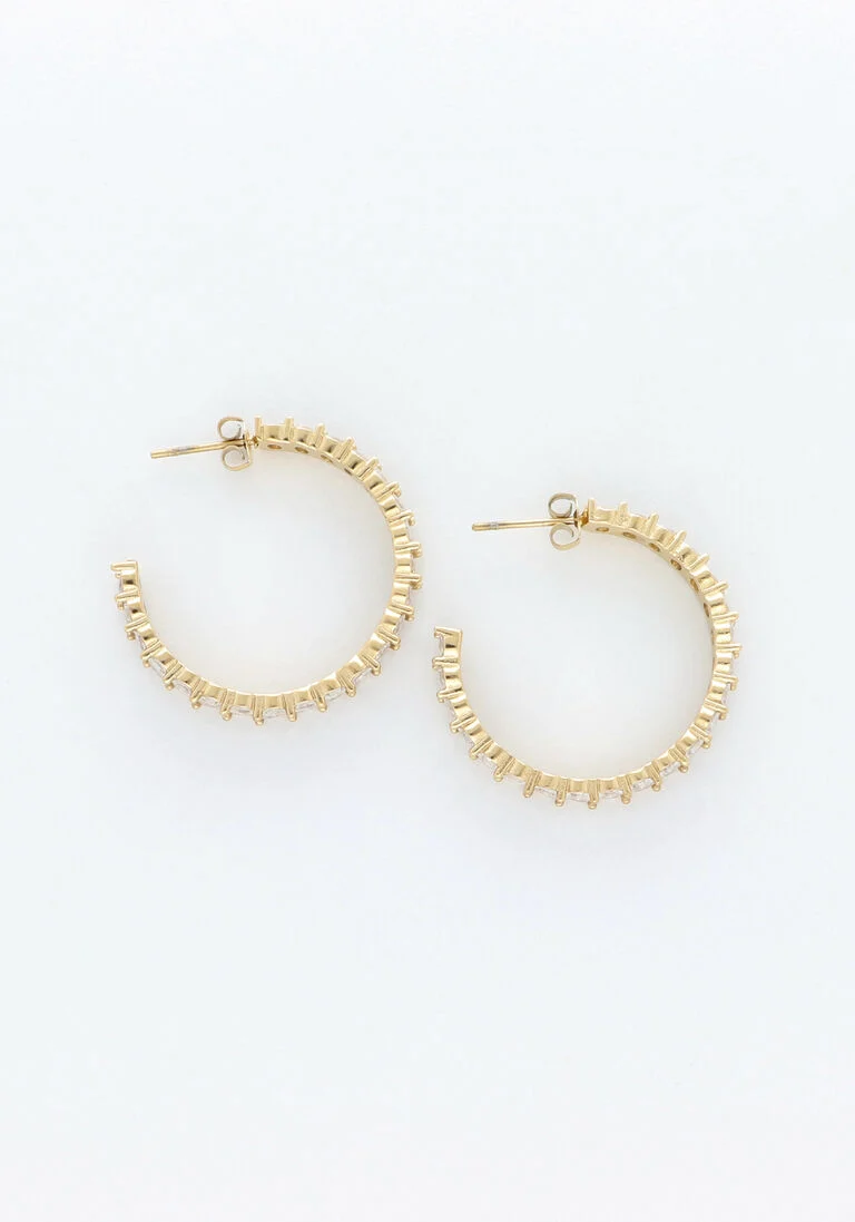 NOTRE-V gouden notre-v oorbellen earring strass
