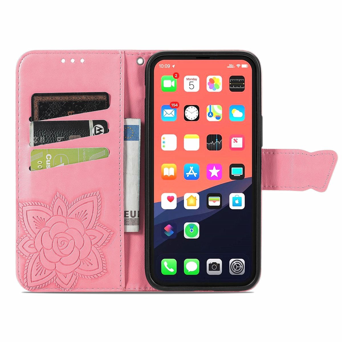 Hülle Handy Schutz für Apple iPhone 13 mini Case Cover Tasche Etuis Bumper Rosa