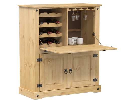 VIDAXL - Armoire à vin corona 97x45x114 cm bois de pin massif