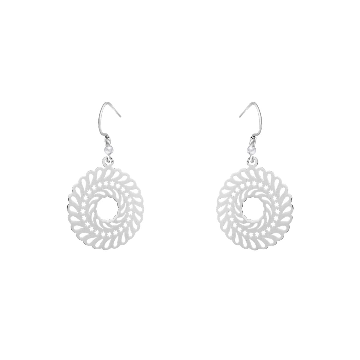 Boucles d'oreilles en argent 925 rhodié