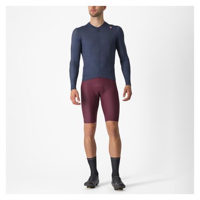Maillot Manches Longues Castelli Espresso Bleu