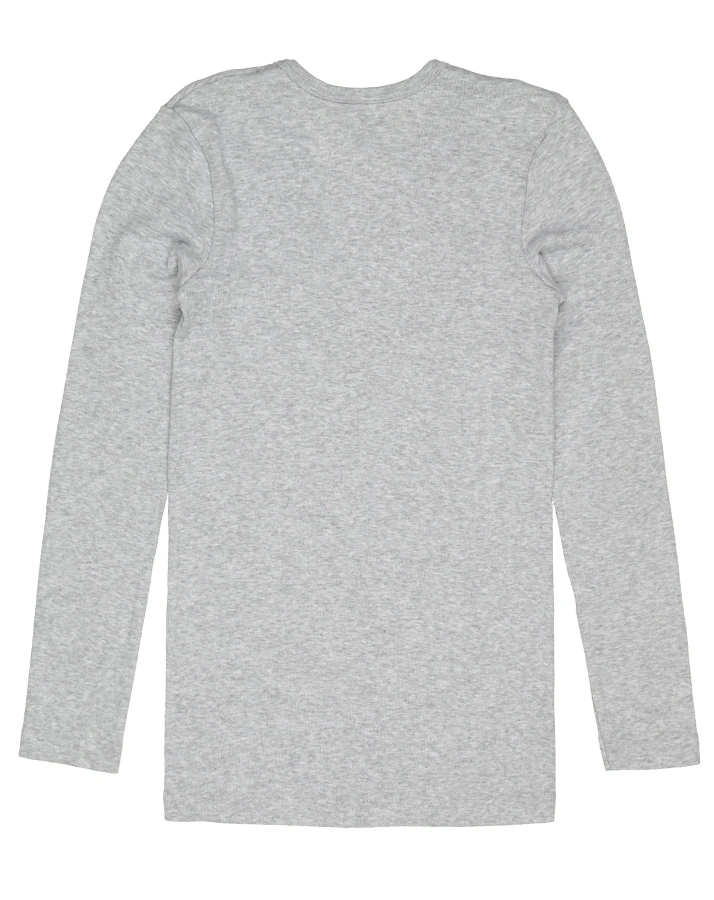 Unterhemd BASIC TEEN lang in hellgrau melange
