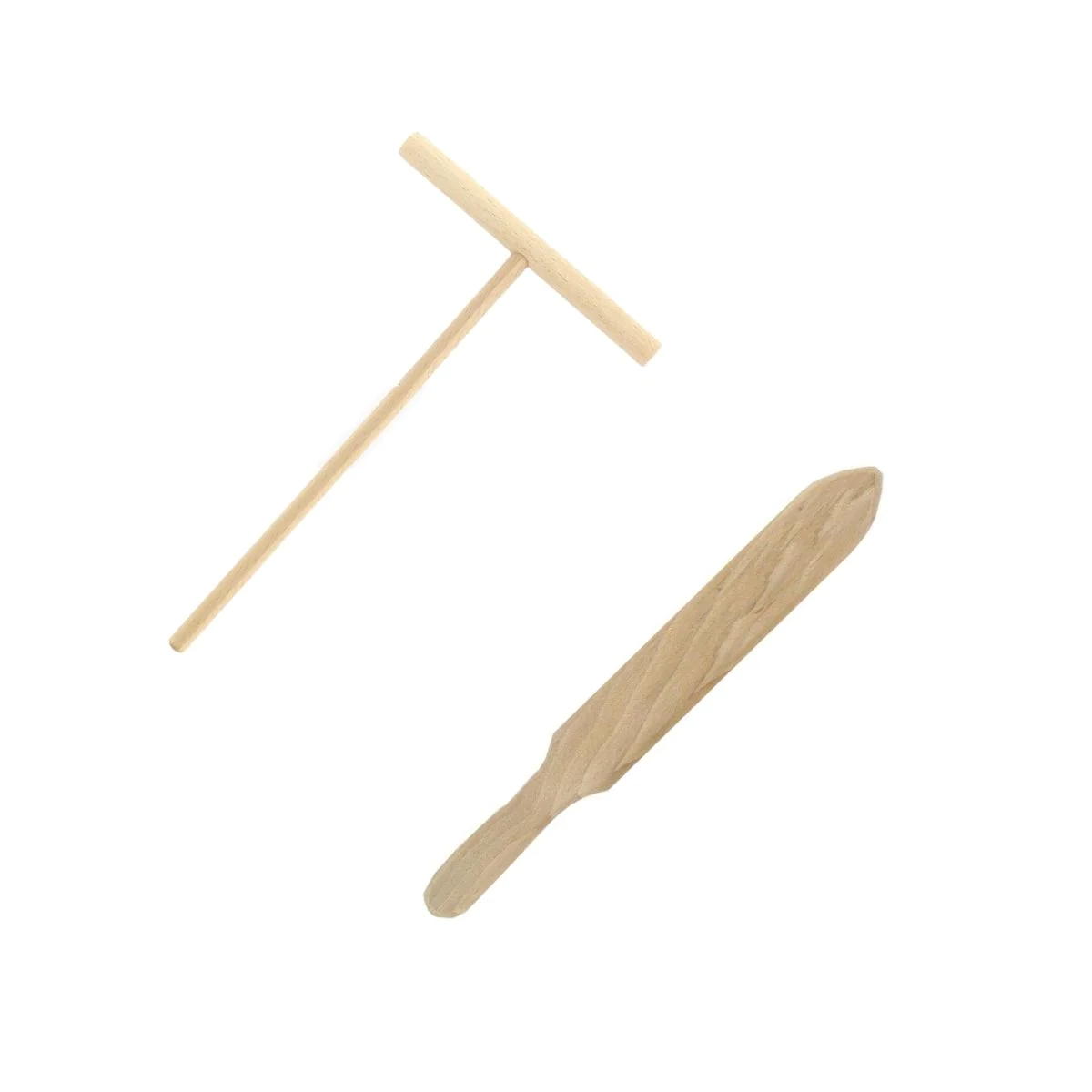 Ensemble de 2 ustensiles en bois pour crêpes Wood Edition Fackelmann