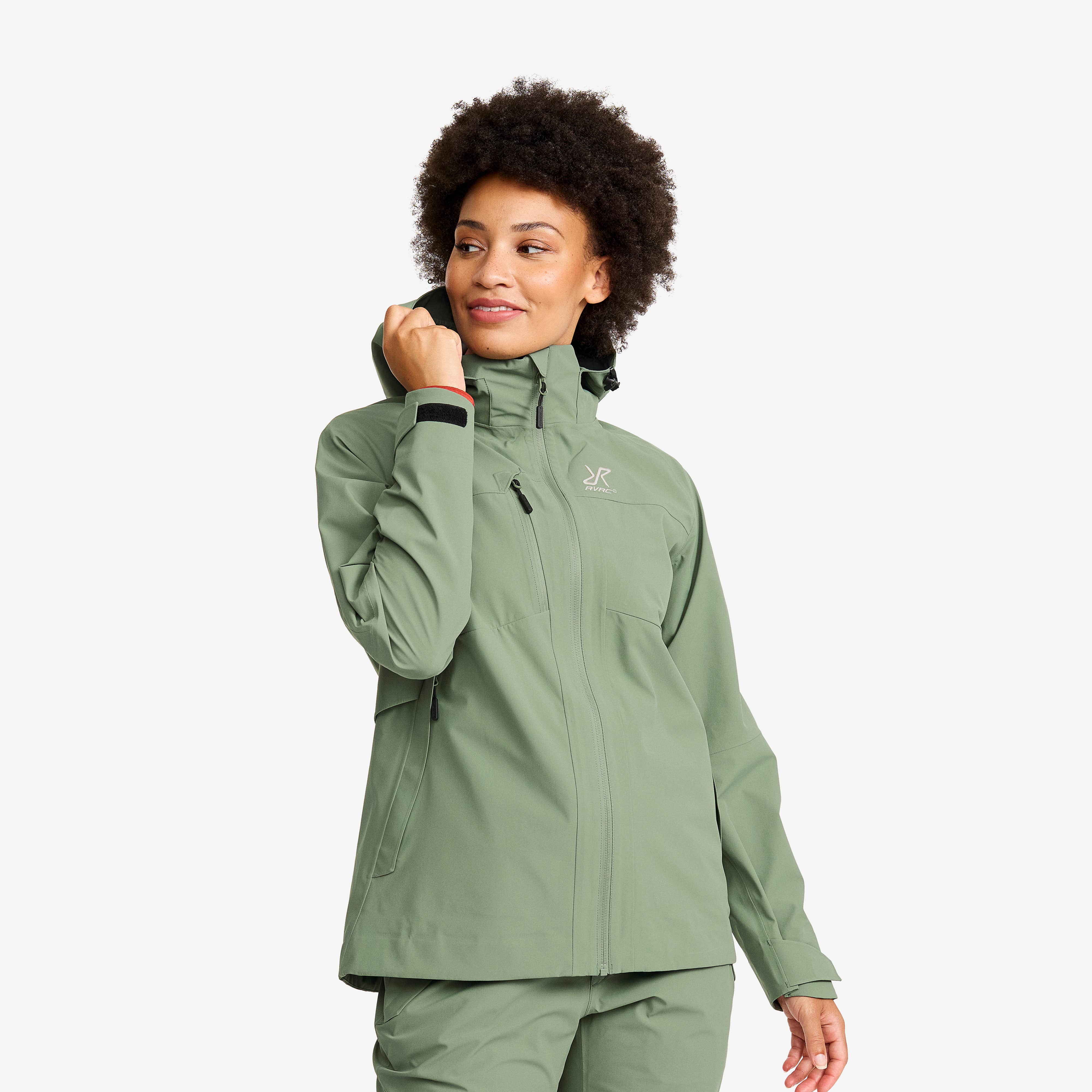 Cloud 3L Shell Jacket Dame Dusty Green