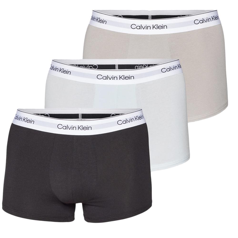 Calvin Klein Jeans X3 Boxers Noir/Bleu/Gris Homme Calvin Klein Jeans Trunk 3