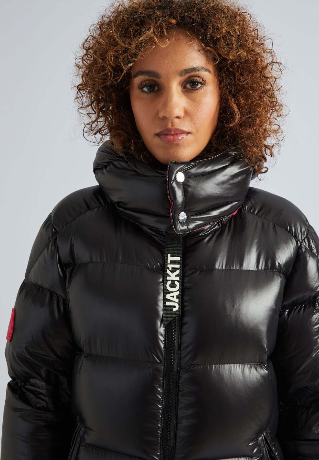 EZ Slick Puffer Ultra Long Dame Black