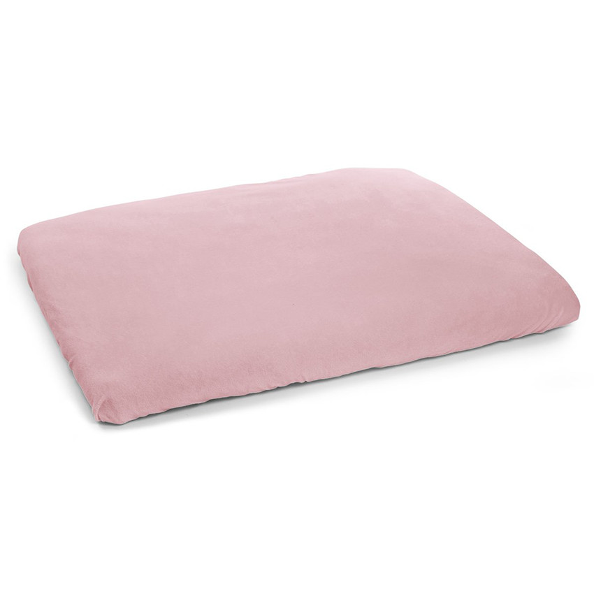 Housse matelas parc 75 x 95 cm - Tricot pastel old pink