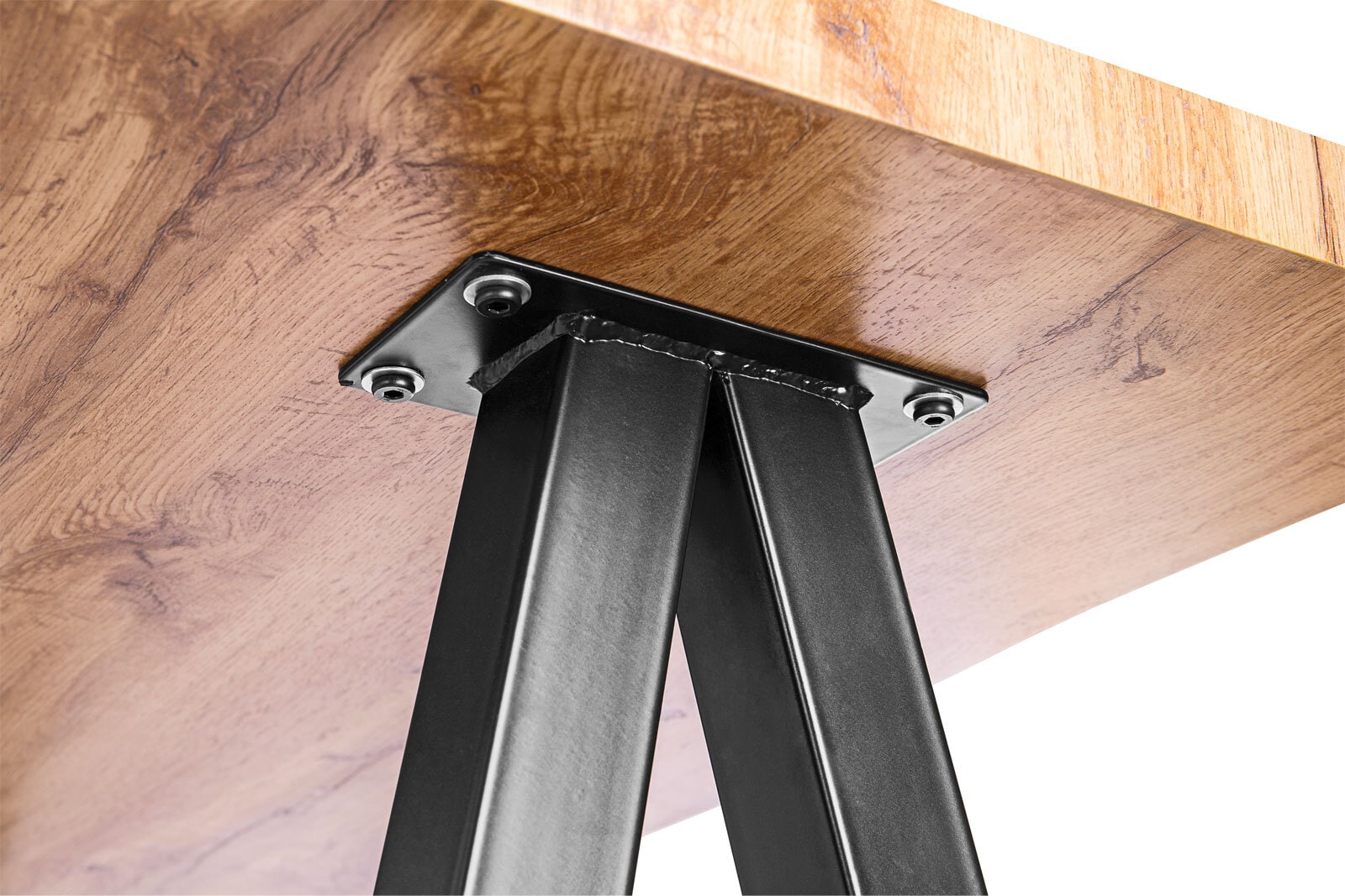 Bartisch Kenai Braun/Schwarz Metall 120x108x57 cm