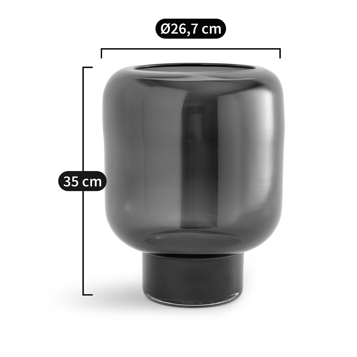AM.PM<br>Vaso de vidro, 35 cm de altura, Rondi
