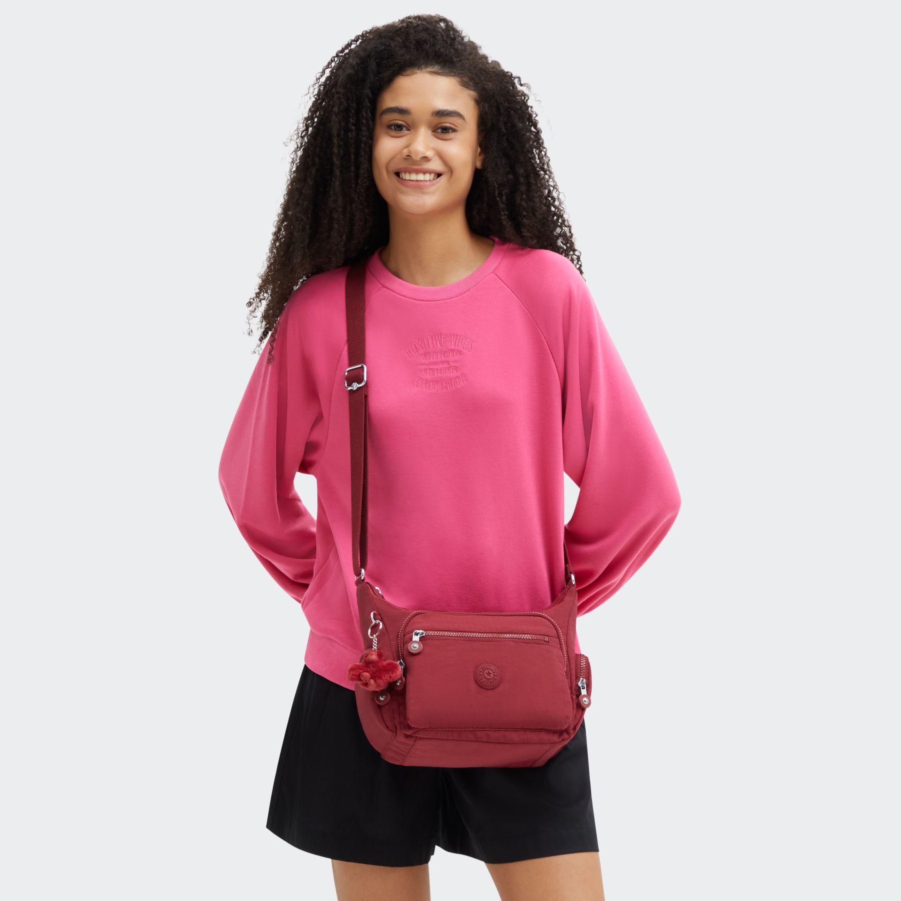GABBIE S Petit sac bandoulière à compartiments multiples - Funky Red
