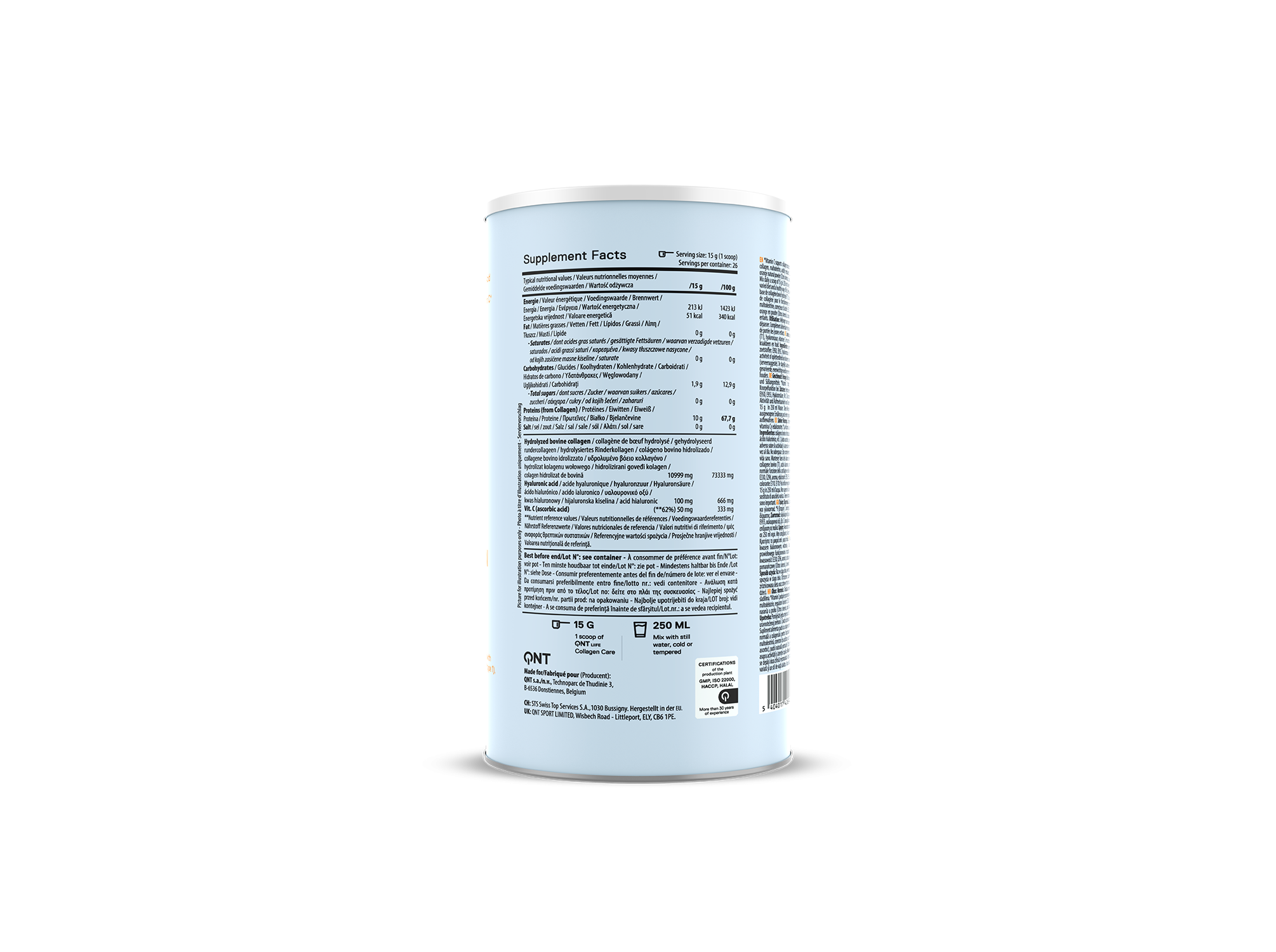 SUPLEMENTO COLAGÃNIO QNT FRAMBOESA 390GR