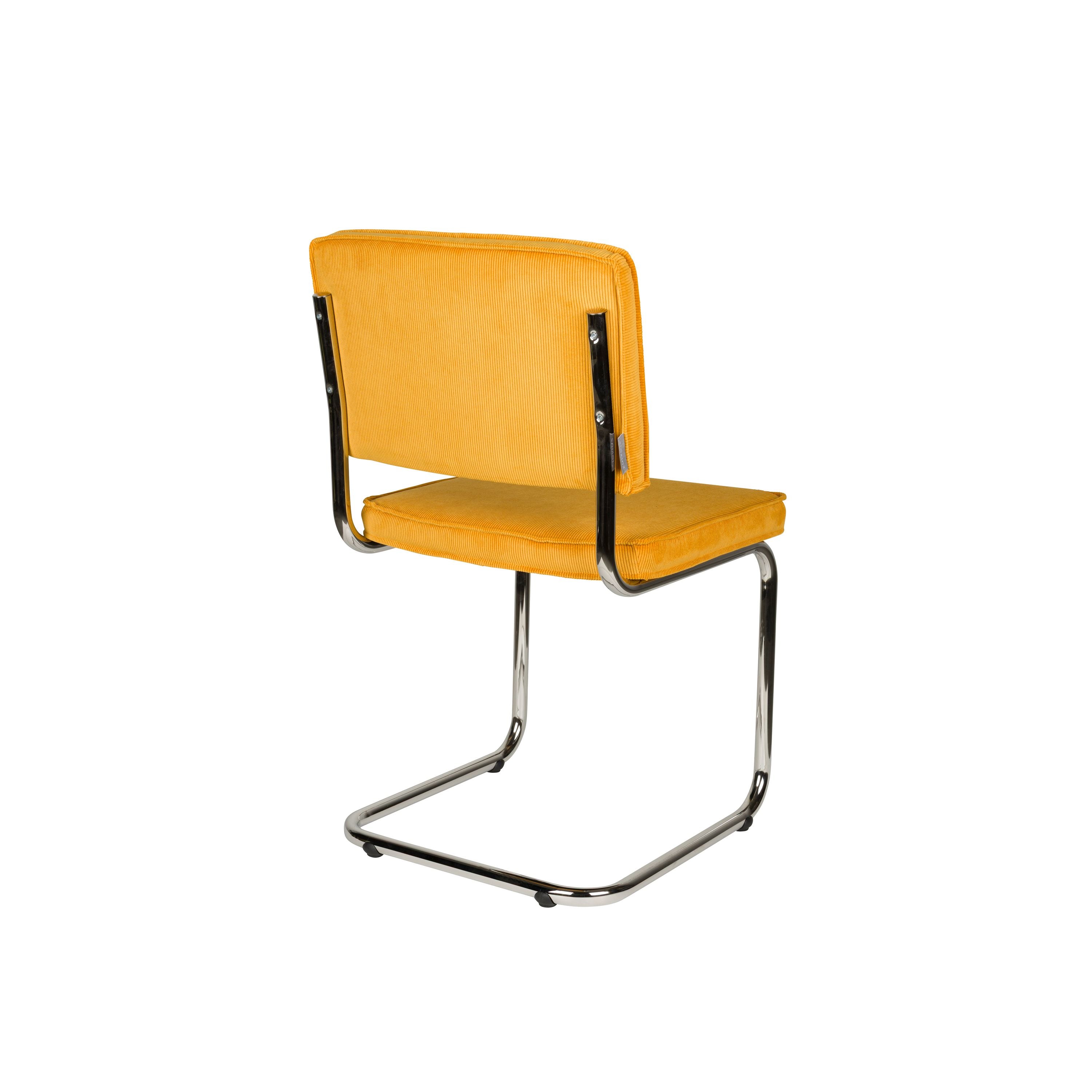 Zuiver Ridge Rib Eetkamerstoelen  Geel - Set van 2