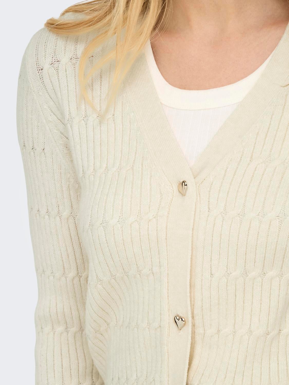 ONLKATIA Strickjacke Whitecap Gray