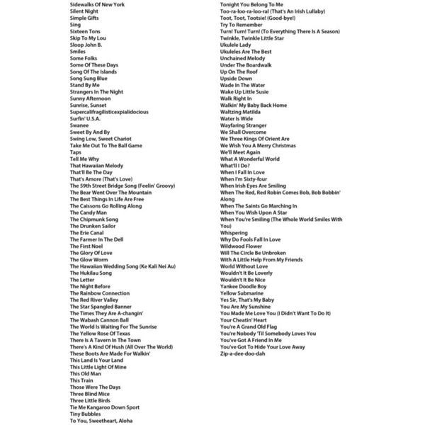 Hal Leonard The Daily Ukulele 365 Songs
