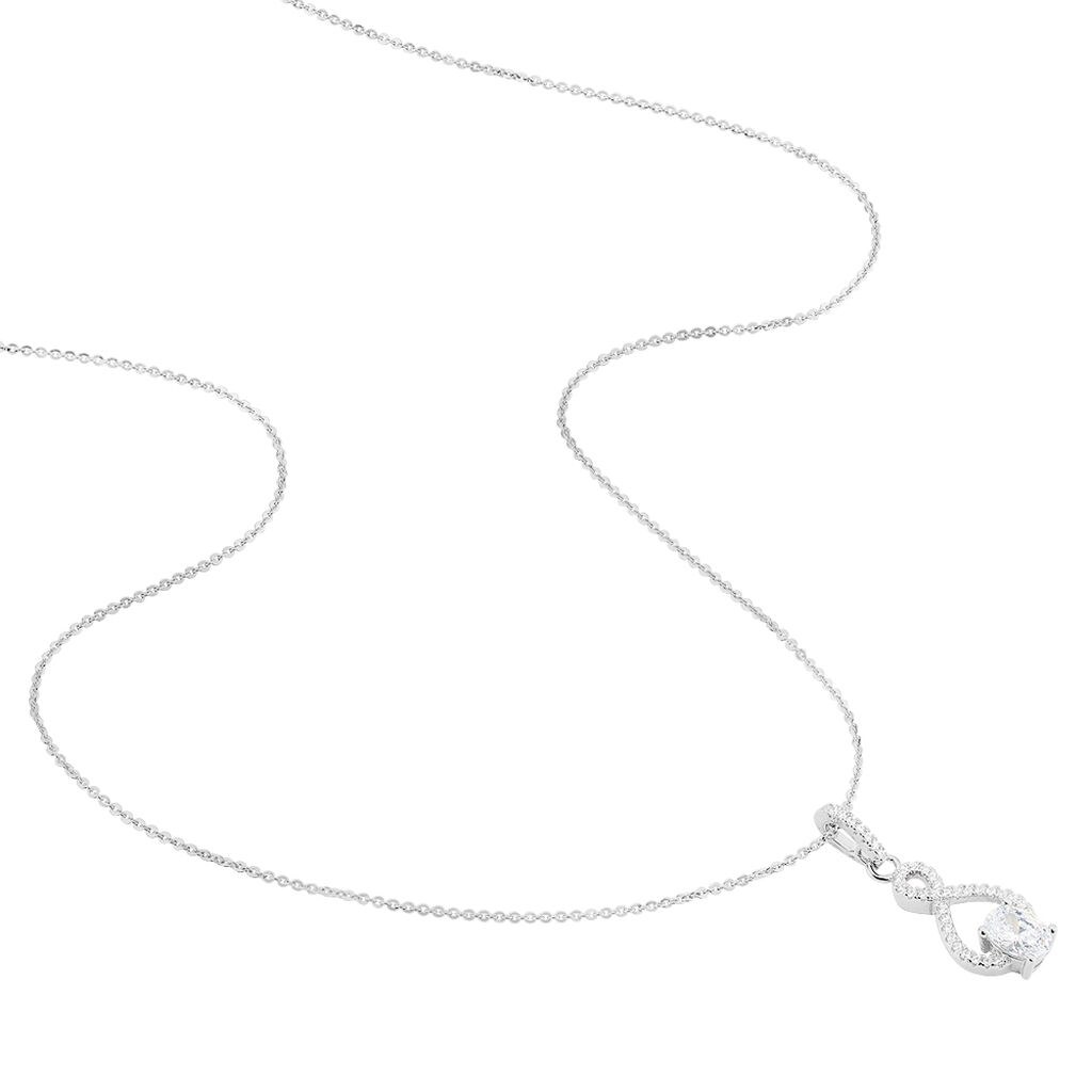 Collier Ylianna Argent Blanc Oxyde De Zirconium