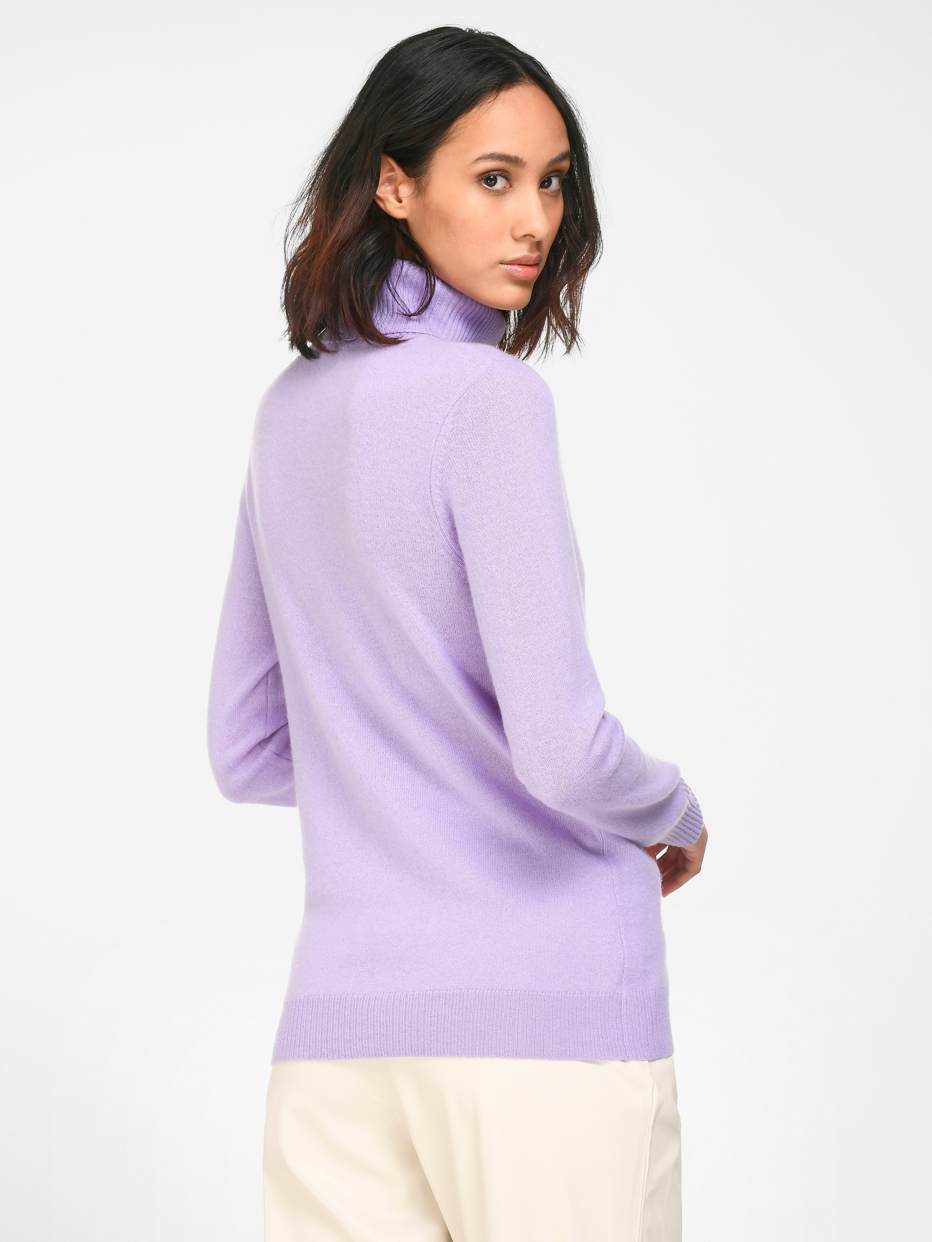 Rollkragen-Pullover aus 100% Premium-Kaschmir