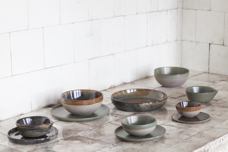 Serax Surface by Sergio Herman kom Ø15 set van 4 Indi Grey