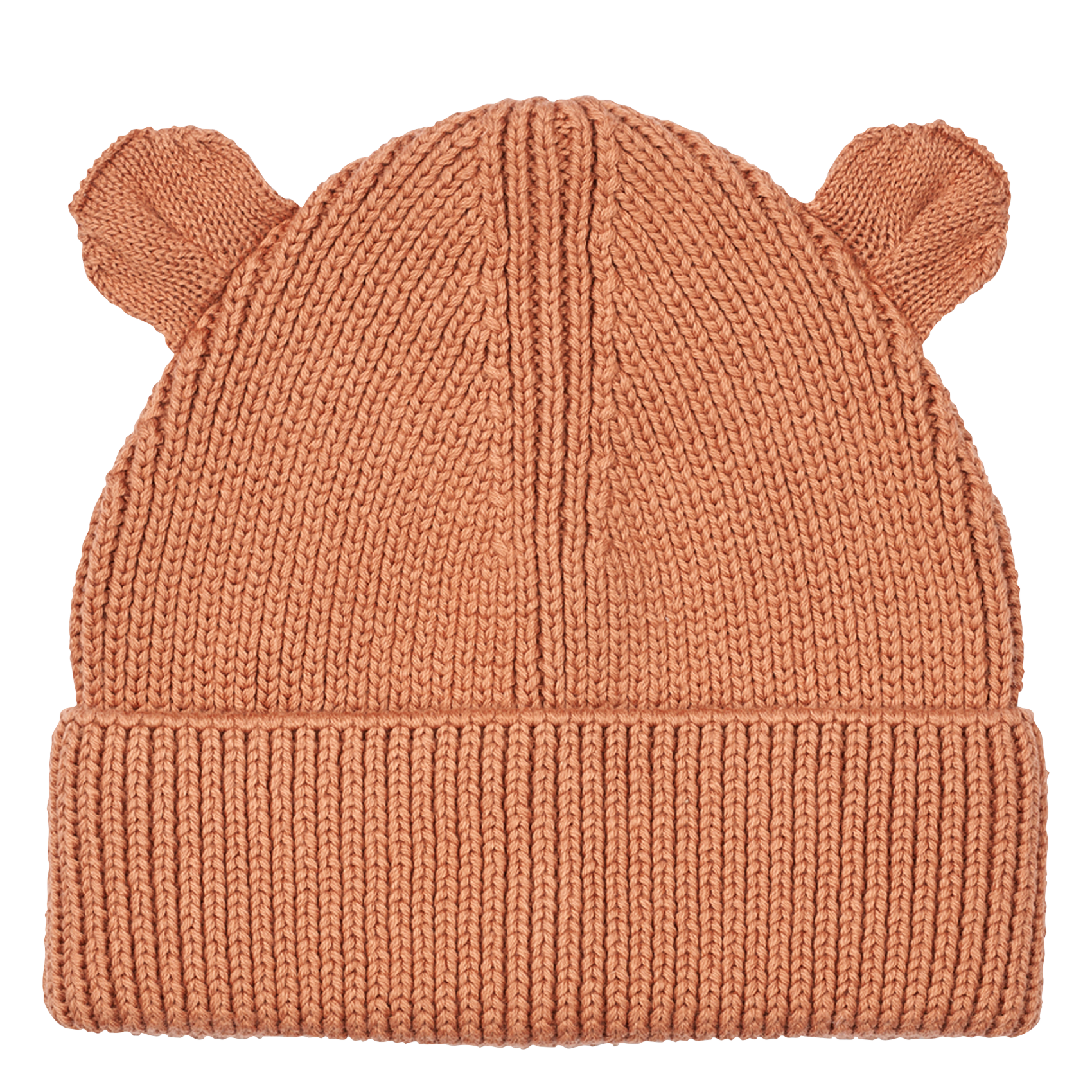 GINA - Bonnet avec oreilles d'ours en coton bio | Rose